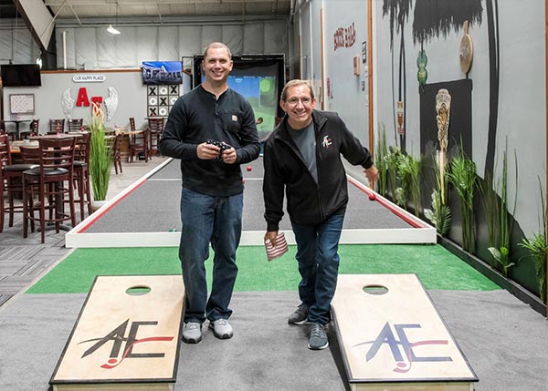 Cornhole at Adventure Park in Salem, Oregon